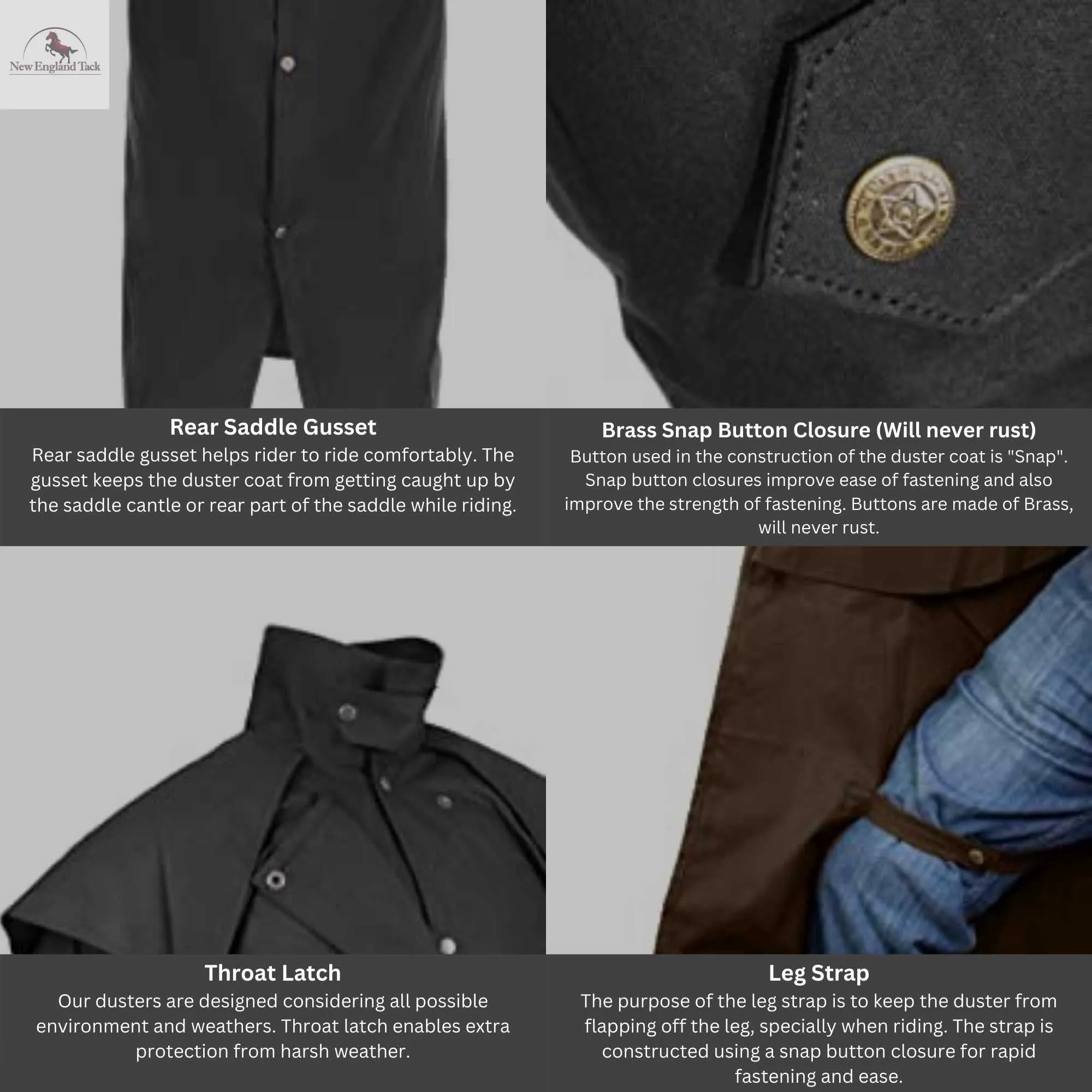 Resistance Western Oilskin Waterproof Duster Coat