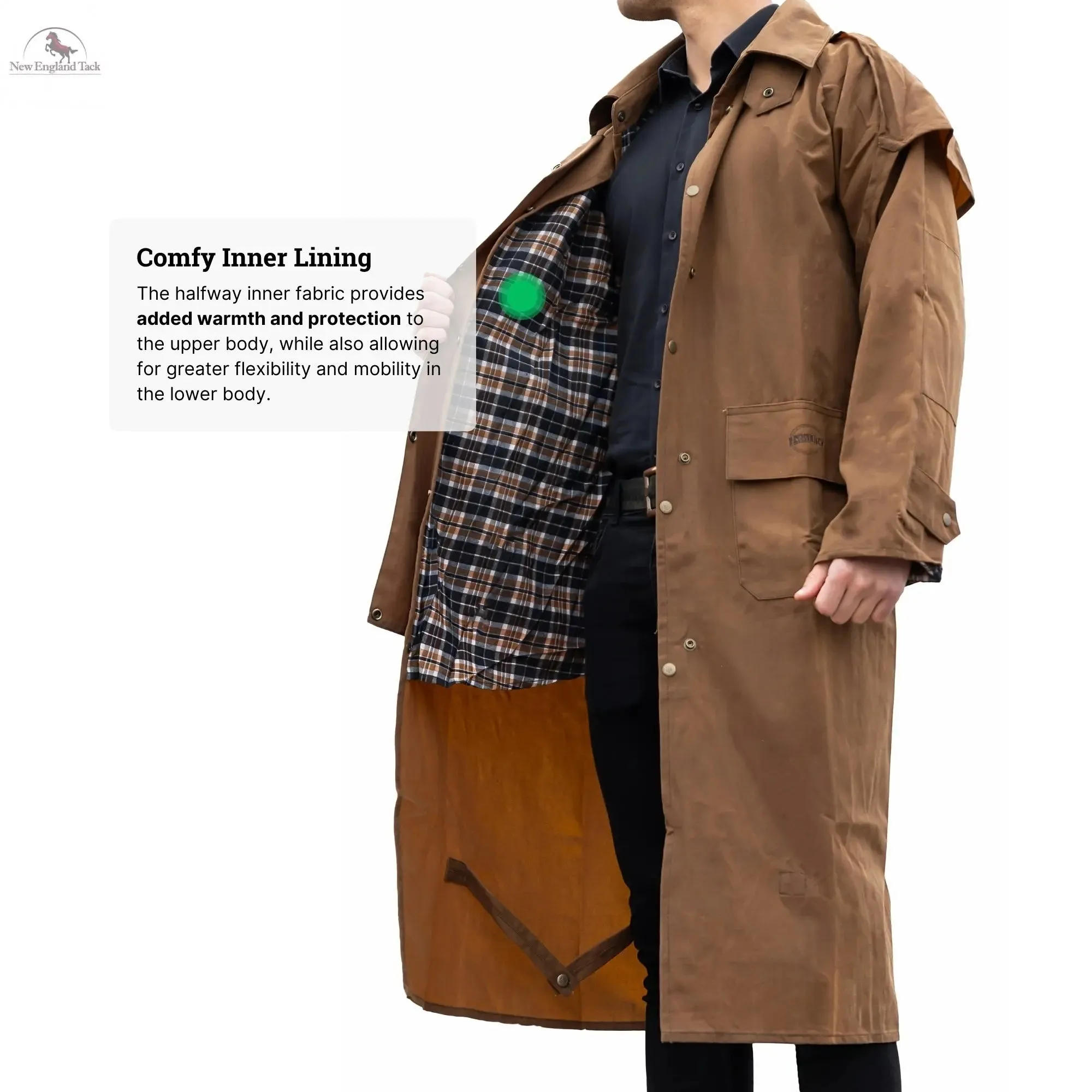 Resistance Western Oilskin Waterproof Duster Coat