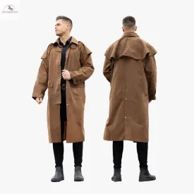 Resistance Western Oilskin Waterproof Duster Coat