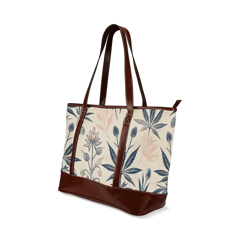 Soft Sativa leathery tote