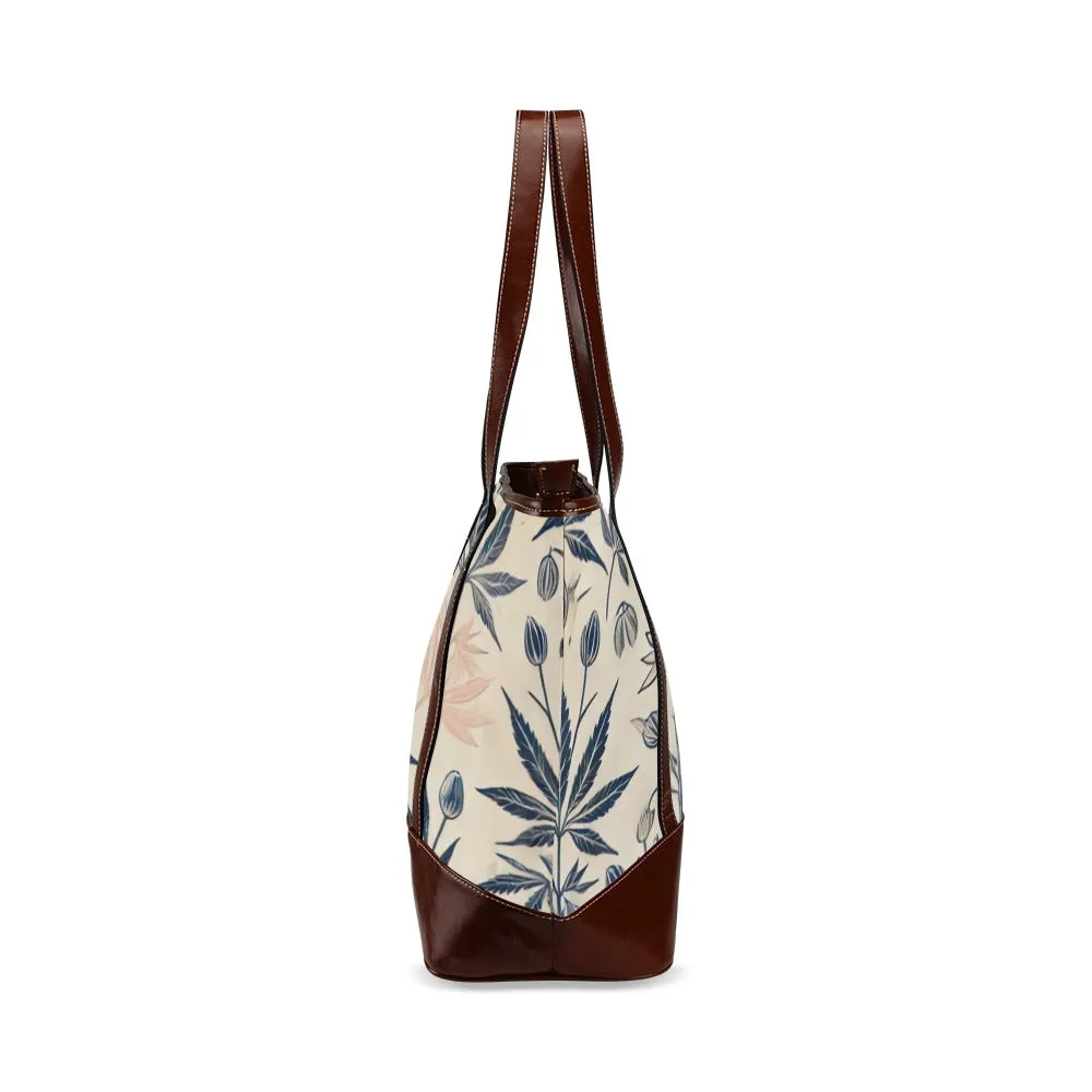 Soft Sativa leathery tote