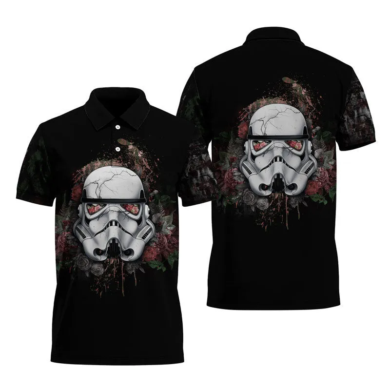 Stormtrooper Colorful Flower Polo Shirt