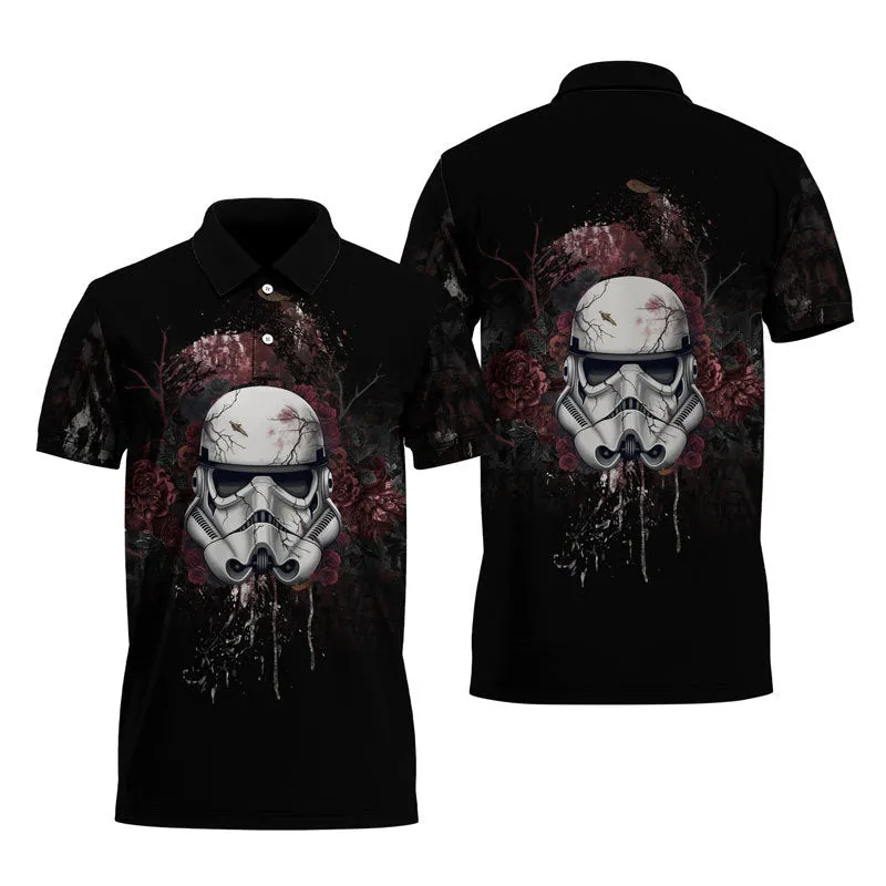 Stormtrooper Colorful Flower Polo Shirt