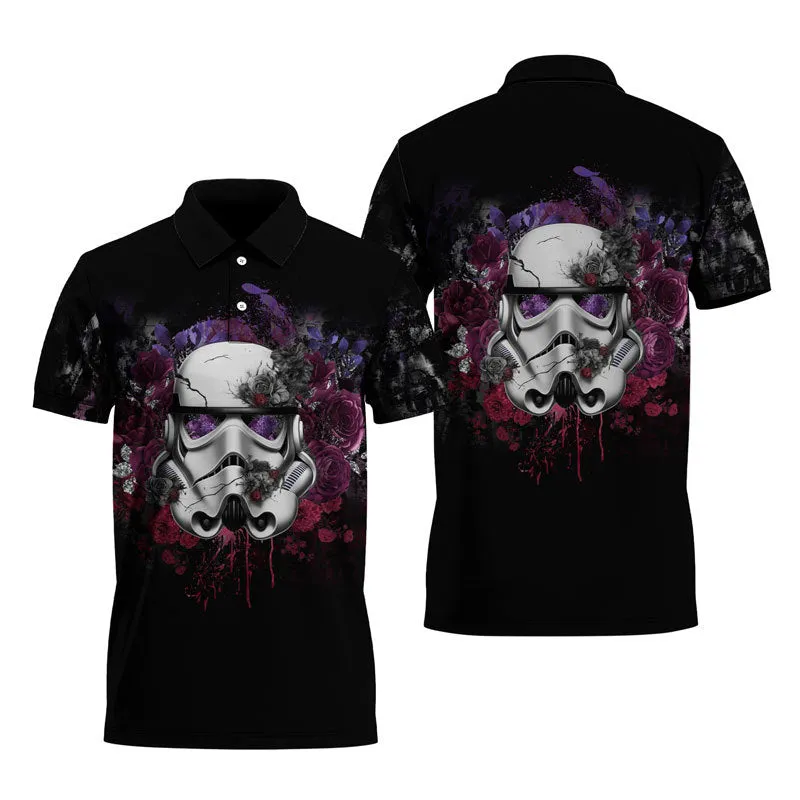 Stormtrooper Colorful Flower Polo Shirt