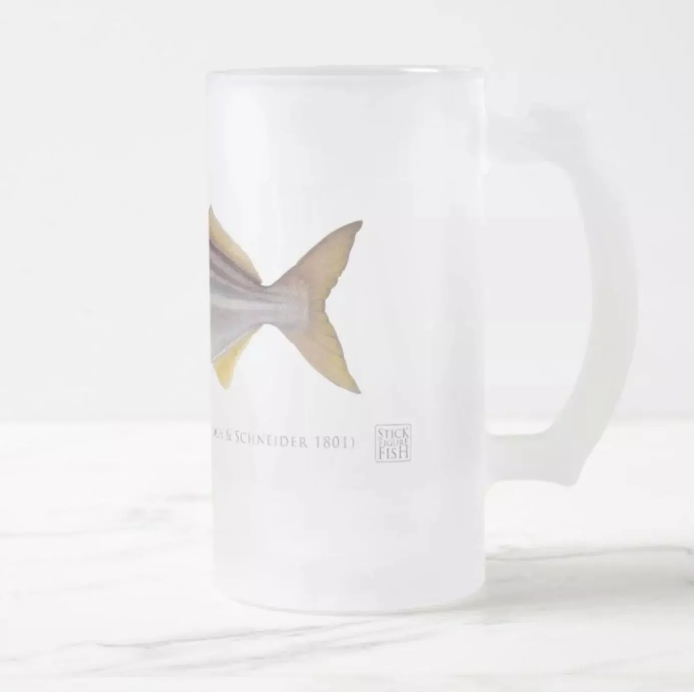 Striped Trumpeter - Frosted Glass Stein