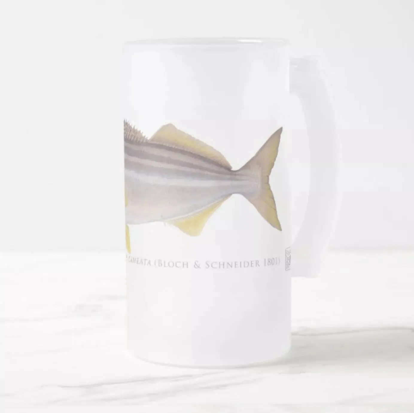Striped Trumpeter - Frosted Glass Stein