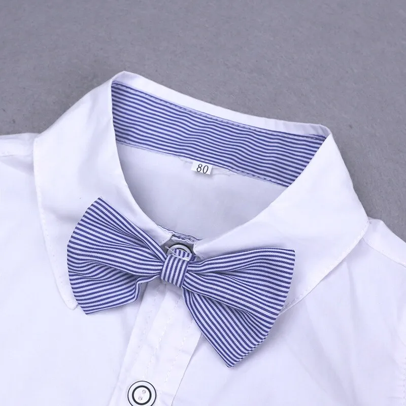 Toddler Boys Clothing Set Summer Baby Suit Shorts Shirt 1 2 3 4 Year Children Kids Clothes Suits Formal Wedding Party Costume