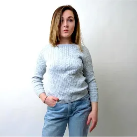 Tommy Hilfiger Baby Blue Cable Knit Sweater