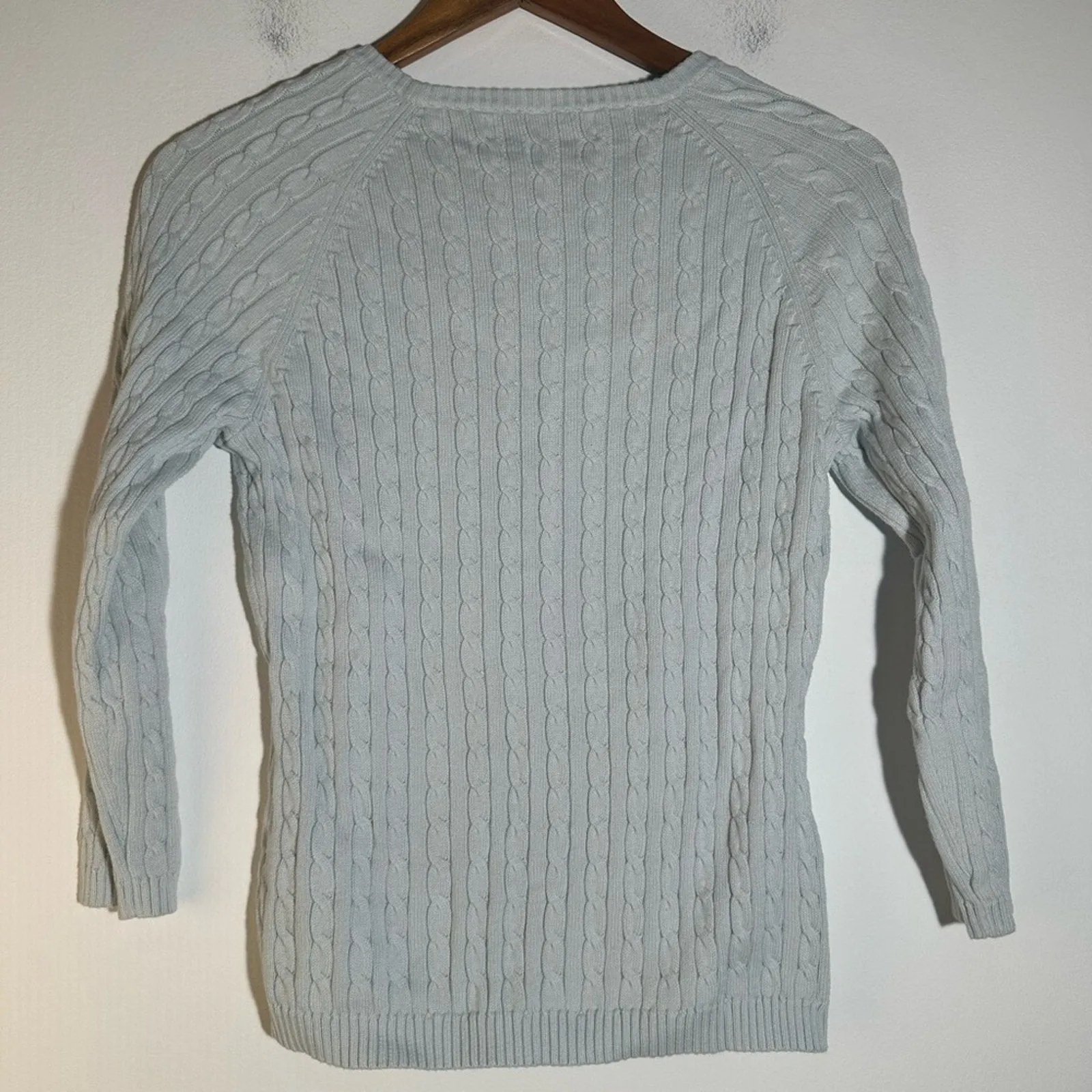 Tommy Hilfiger Baby Blue Cable Knit Sweater
