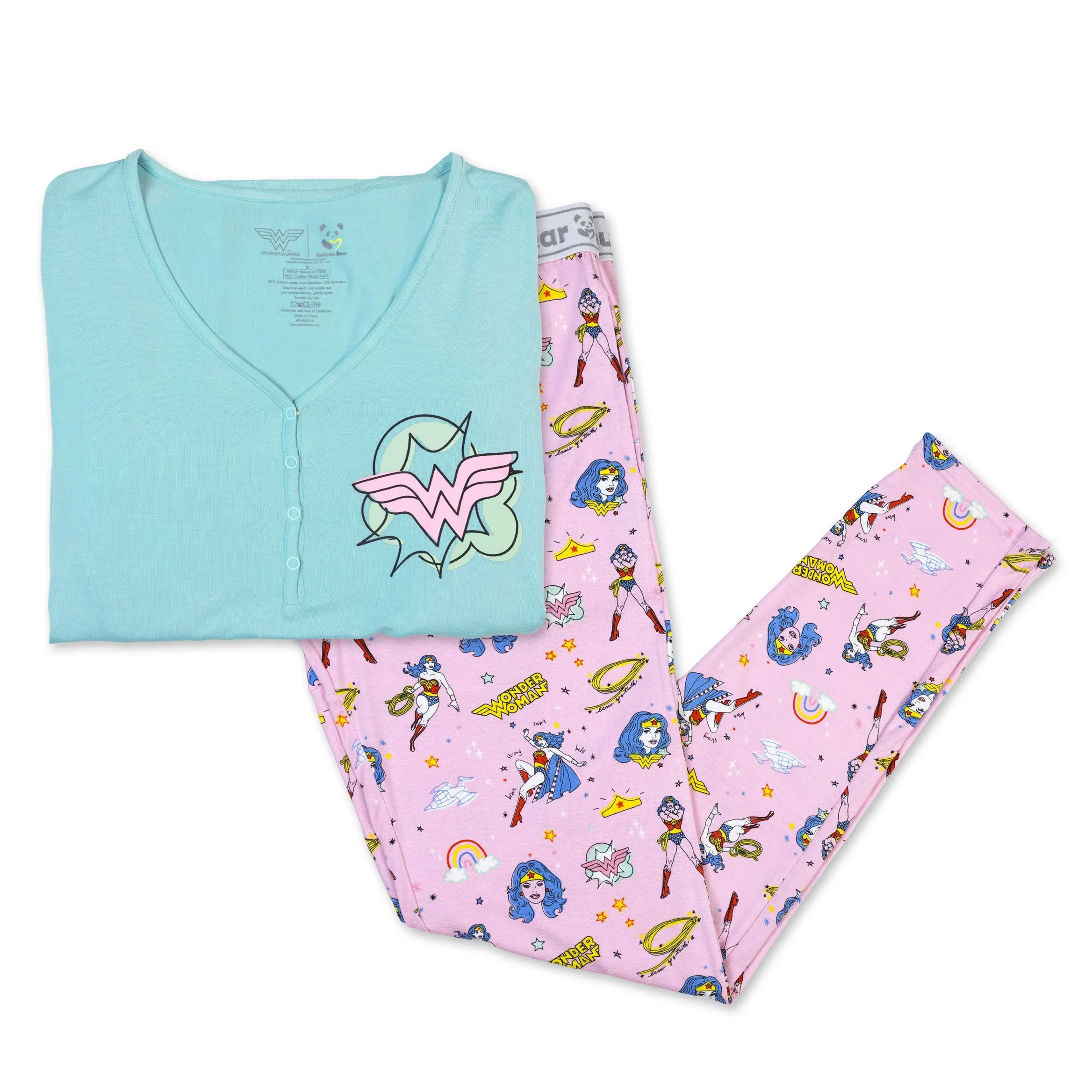Wonder Woman Bamboo Women's Pajama Set