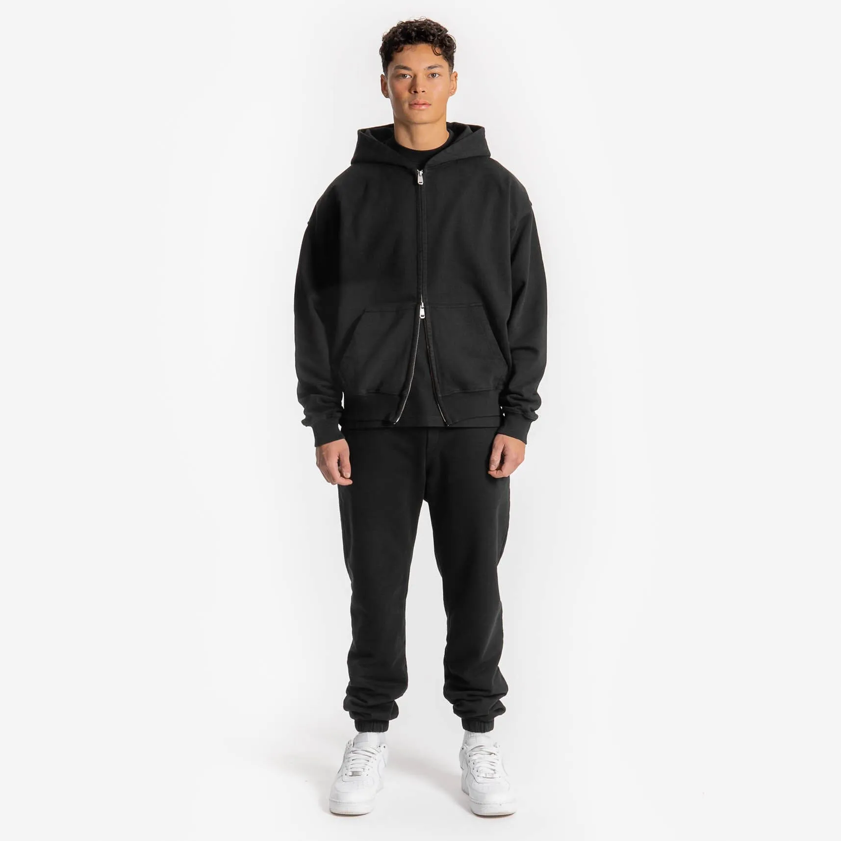 Zip Hoodie - Black