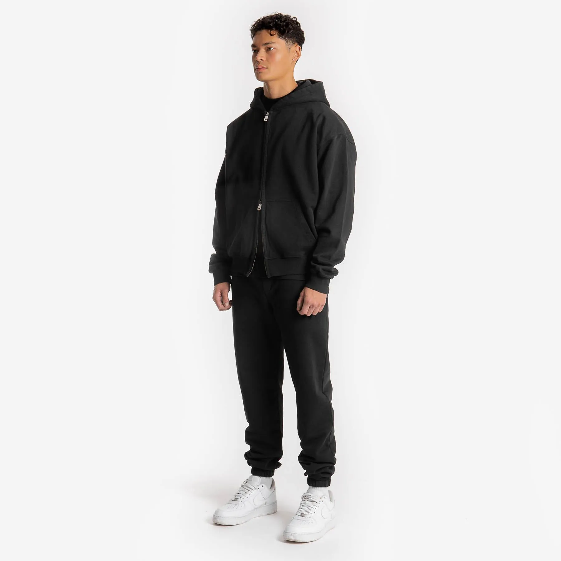 Zip Hoodie - Black