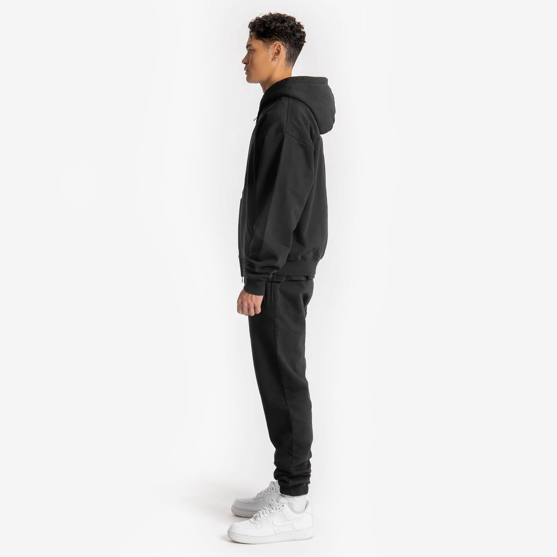 Zip Hoodie - Black