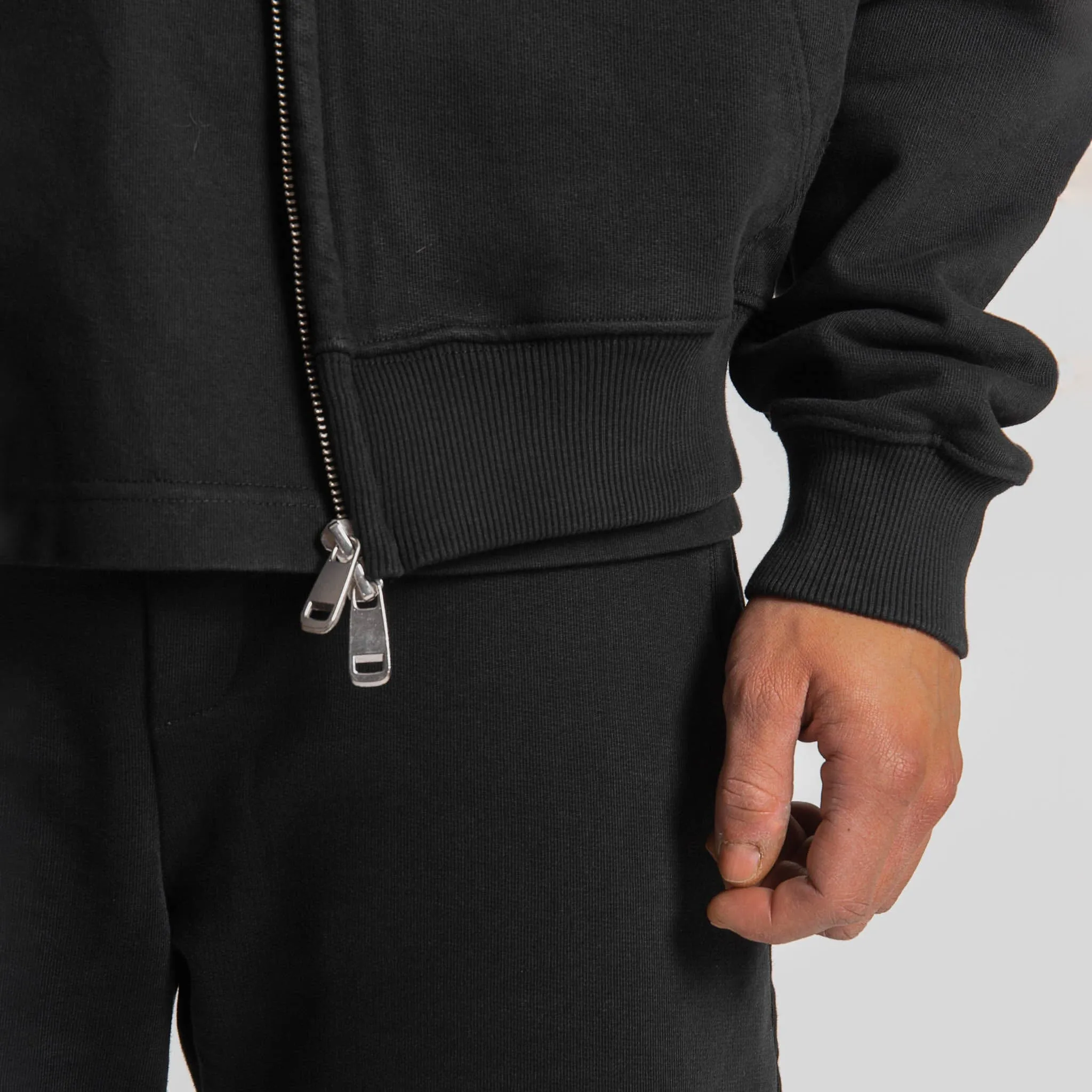 Zip Hoodie - Black