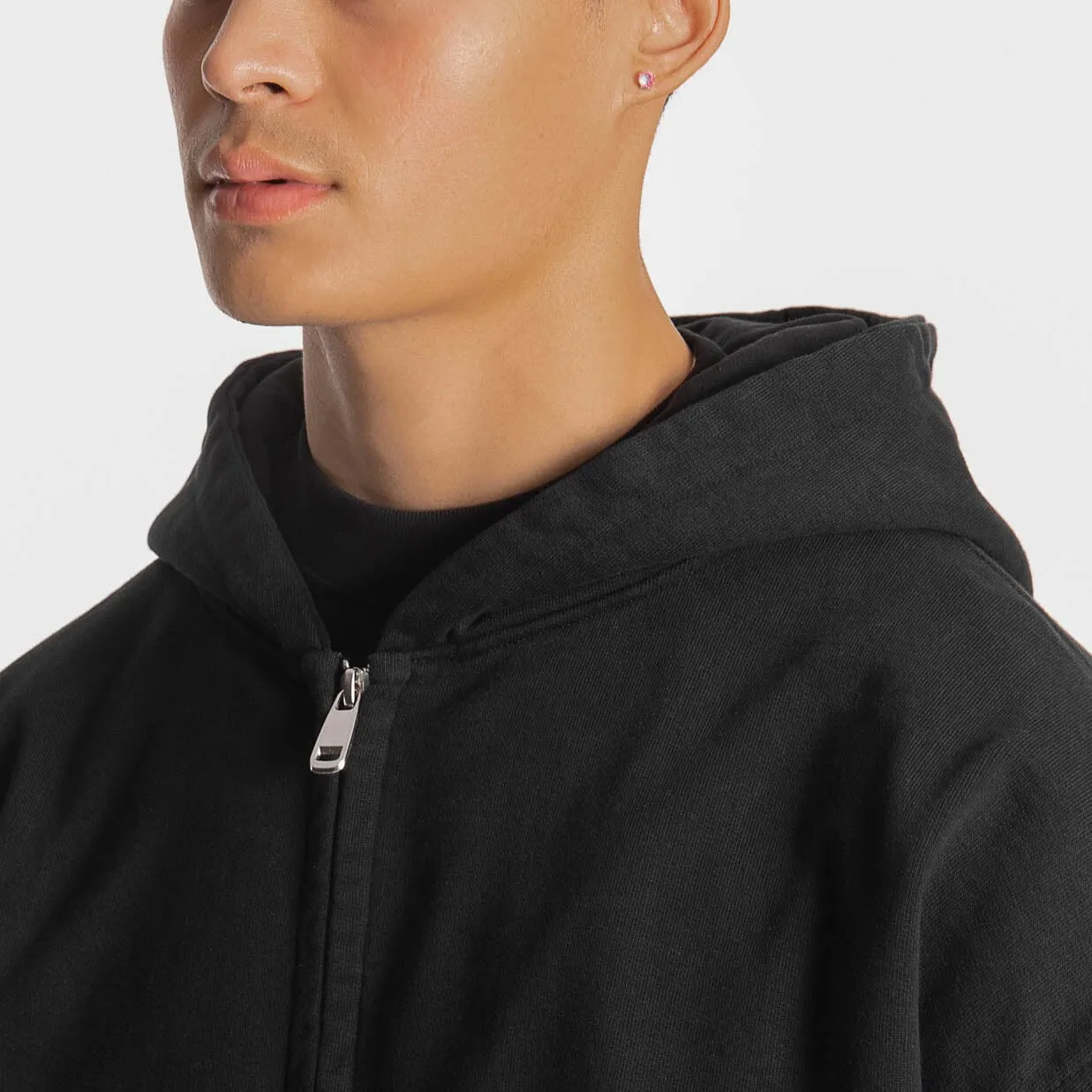 Zip Hoodie - Black