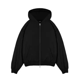 Zip Hoodie - Black