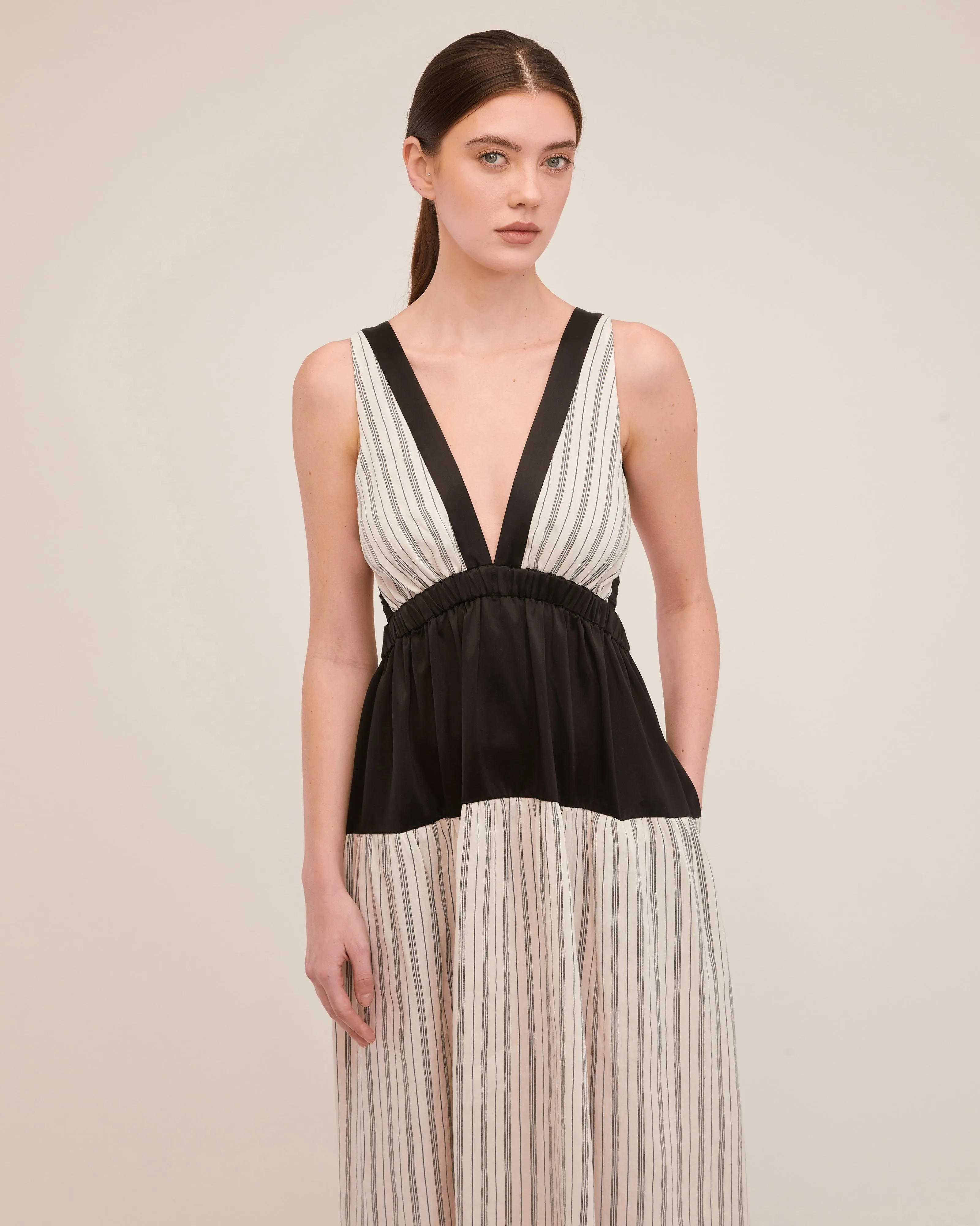 Zoe Stripe Maxi Dress