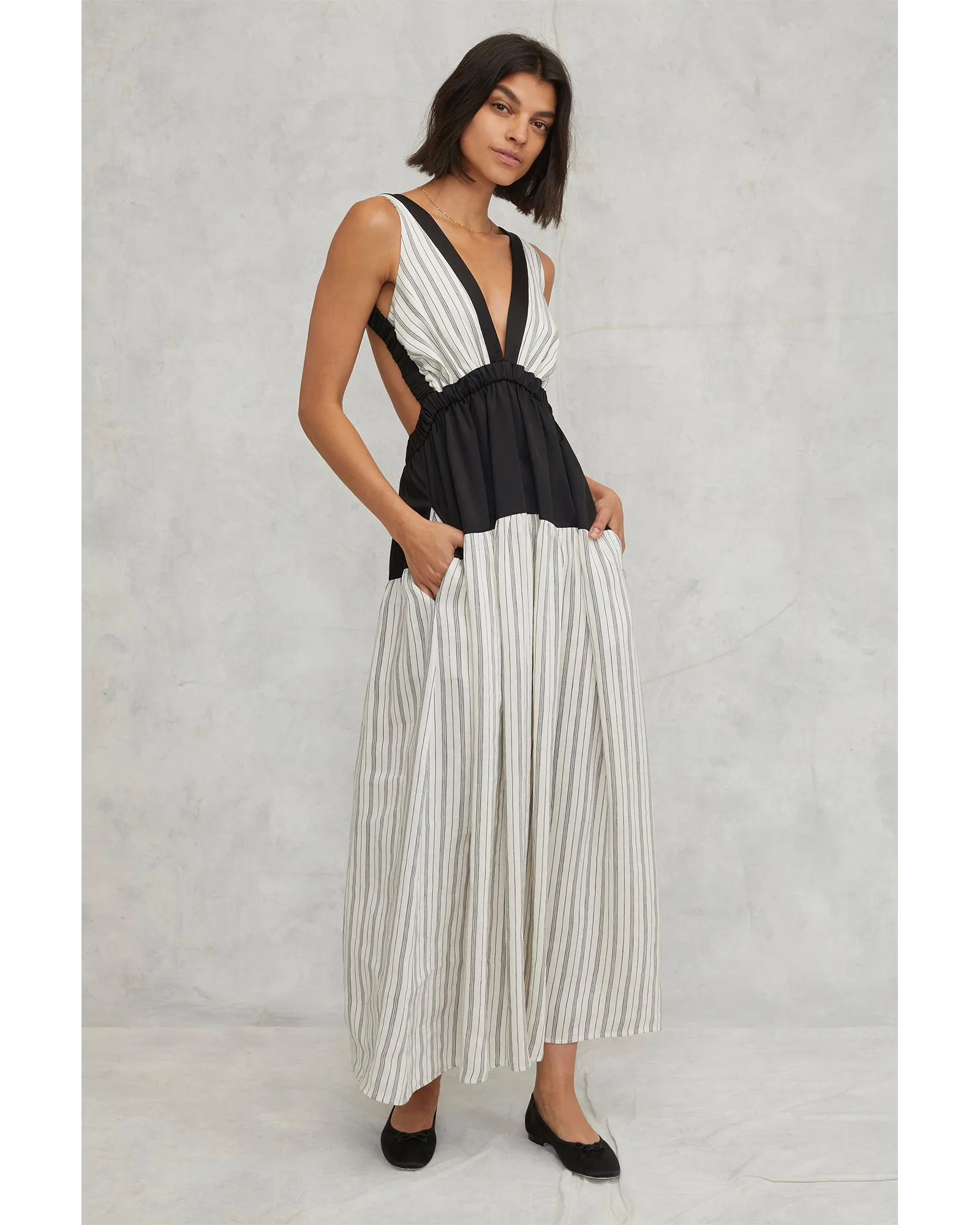 Zoe Stripe Maxi Dress